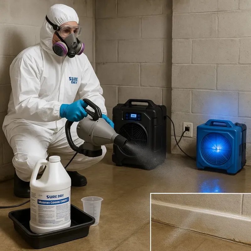Sanitization and Odor Removal process in Roseville, MI